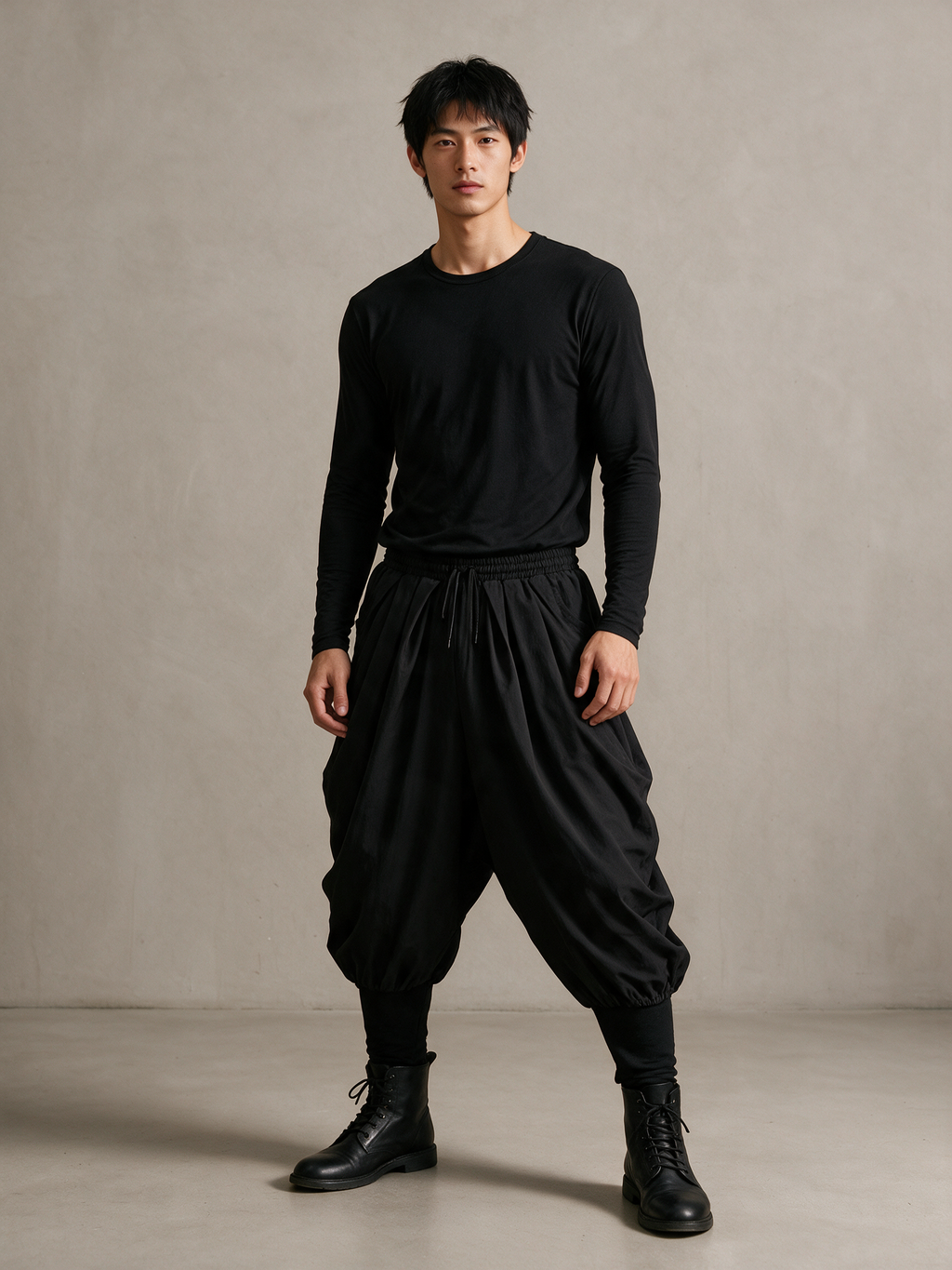 HAYATE Drop Pant, on model