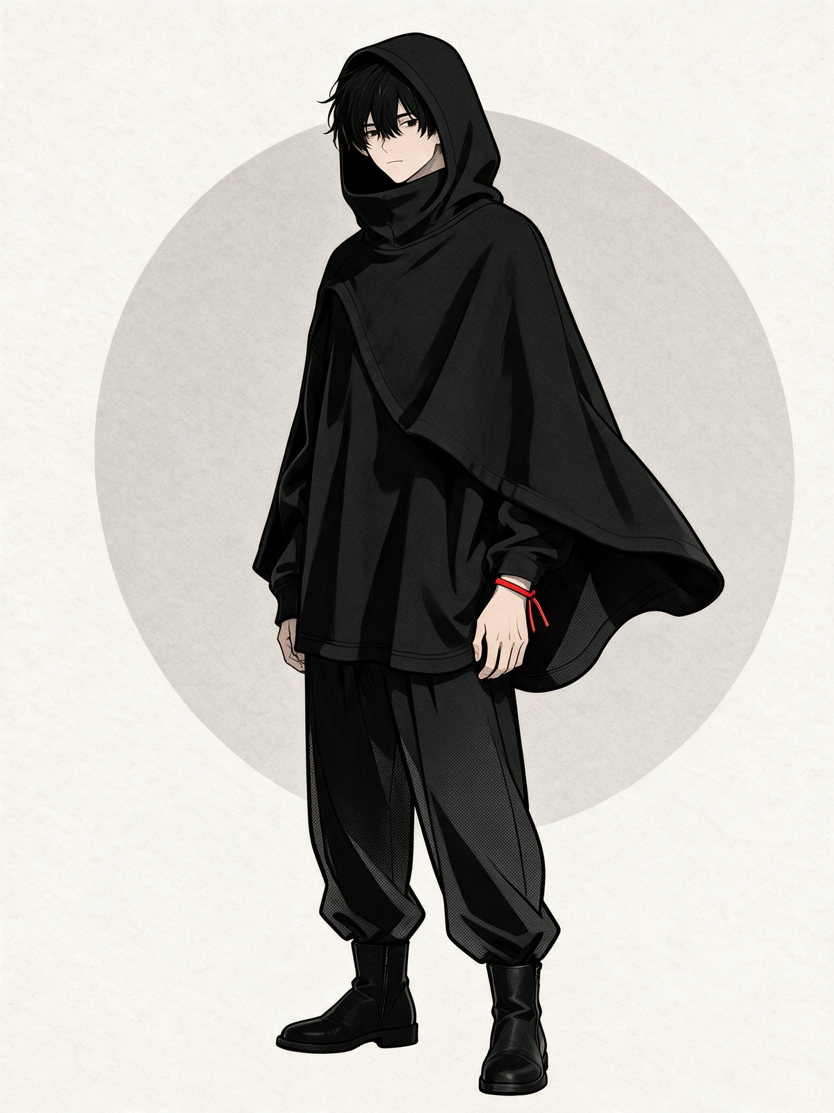 KAGE Cloak Hoodie, field file: The Ascendant wearing the KAGE Cloak Hoodie