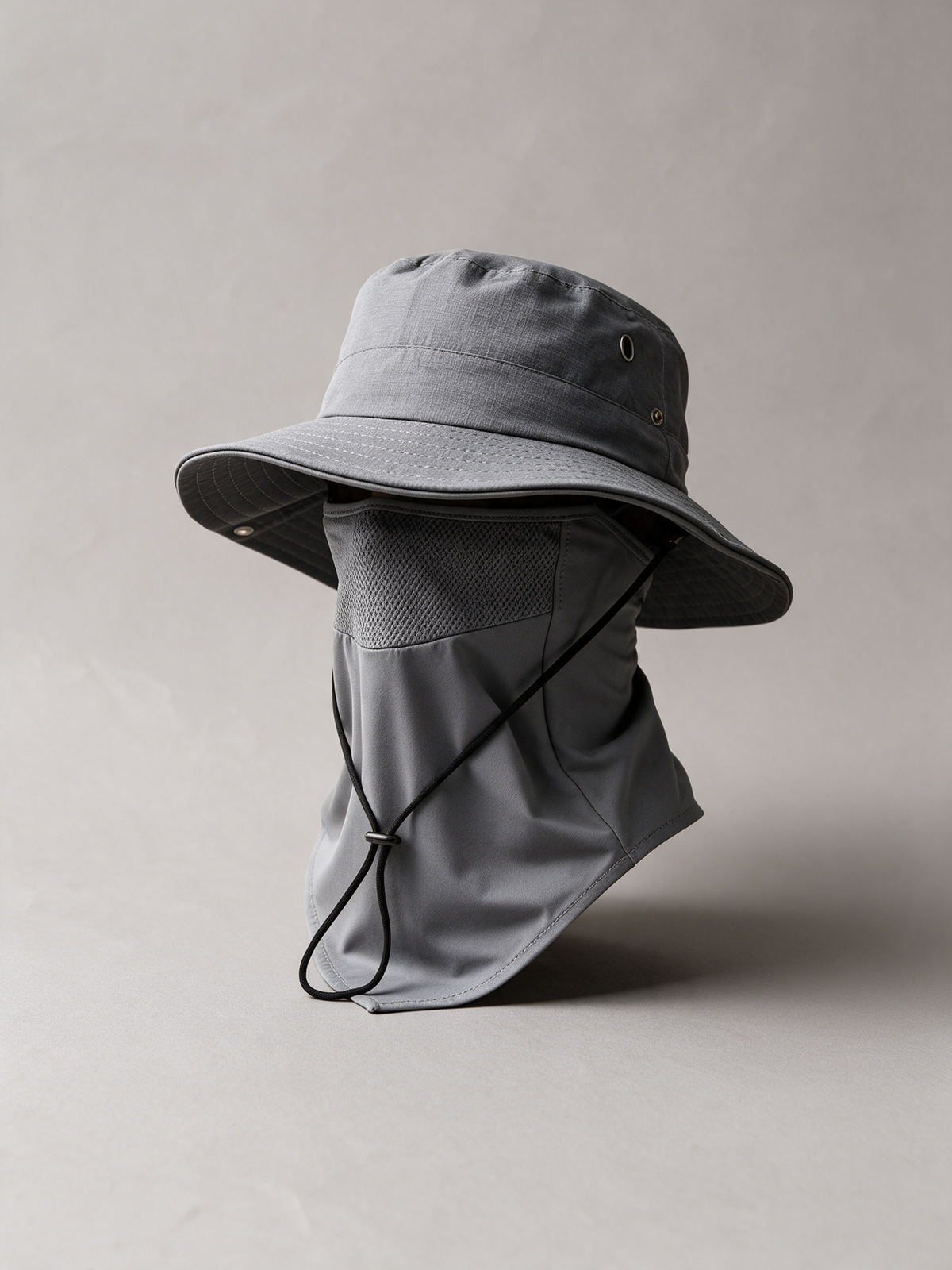 KASUMI Veil Hat in Ash, studio