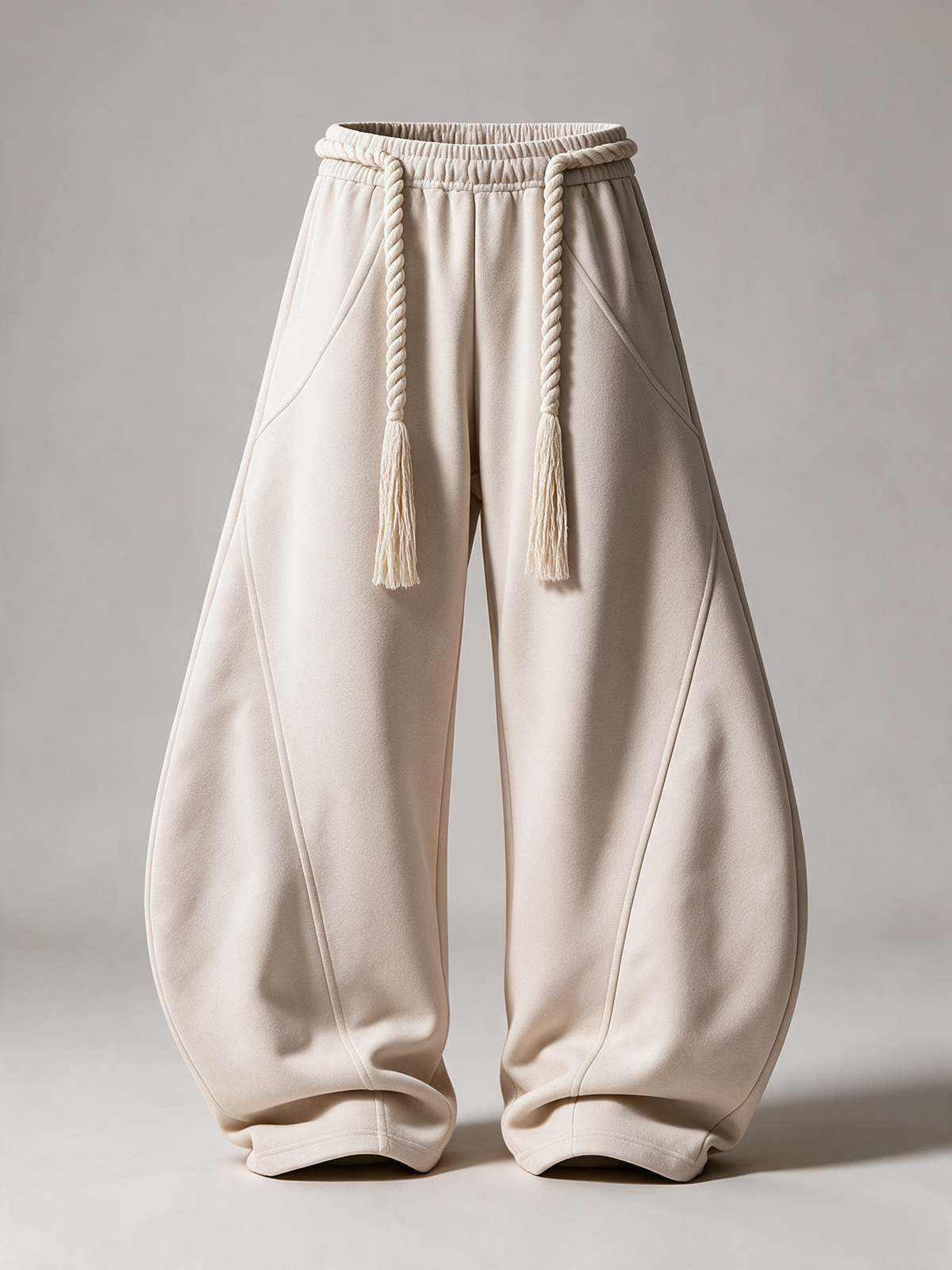 KUMO Wide Pant in Bone, studio