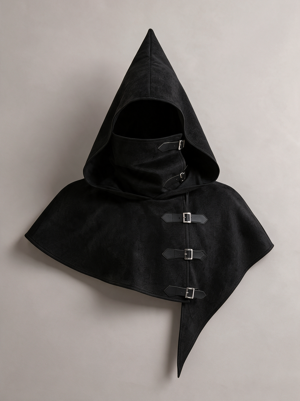 MINO Buckle Cape in Ink, studio