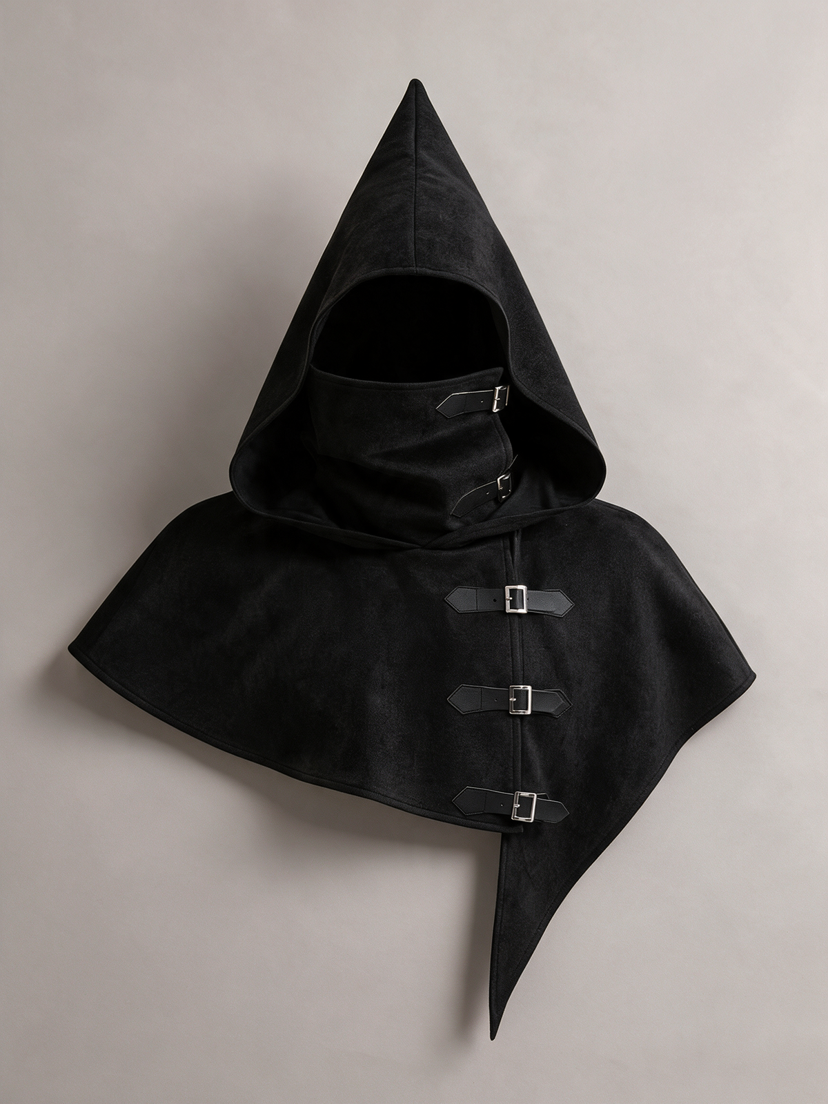 MINO Buckle Cape in Ink, studio