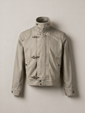 TETSU Clasp Jacket in Stone, studio